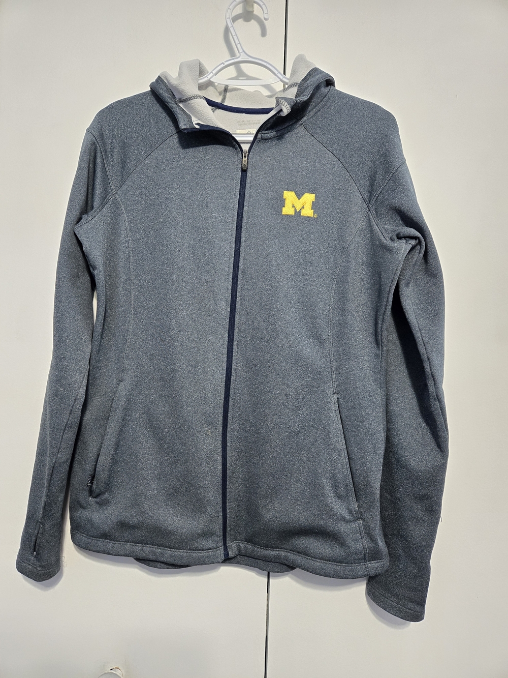 Columbia‎ Michigan Wolverines Full Zip Hooded Fleece Jacket Women's Medium